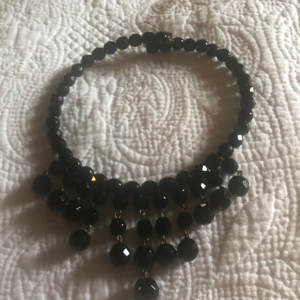 Vintage Black beaded choker